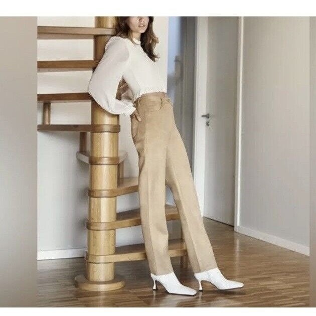 Nwt-Wilfred By Aritzia Melina Pants Vegan Leather Sz 2 Nwt 148 Crop Rare Trendy
